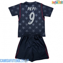 Camisa de time de futebol Estados Unidos Ricardo Pepi #9 Replicas 2º Equipamento Infantil Mundo 2026 Manga Curta (+ Calças curtas)